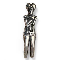 Celtic Warrior, Prince of Glauberg, silver pendant