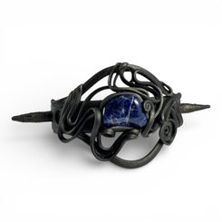 BROCHE POUR CHEVEUX AVEC SODALITE