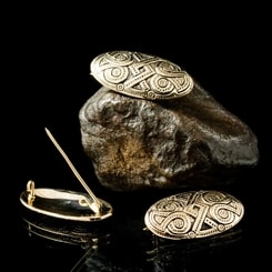 Oval Viking Brooch, bronze