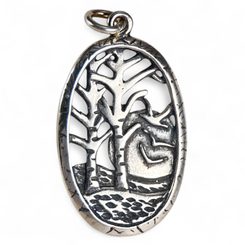 Tajga, pendentif en argent