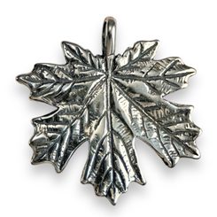Maple Leaf, silver pendant