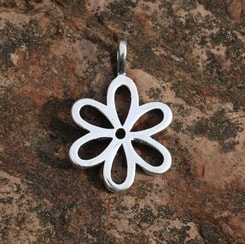FLOWER, silver pendant