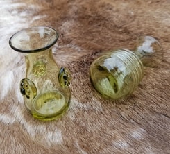 Medieval Wine Glass, 14th century, France, Set of 2