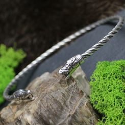 SILBERNE HALSKETTE BESTIE AUS BURG Silber 925, 83 g