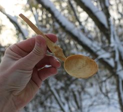 BETULA, carved birch spoon