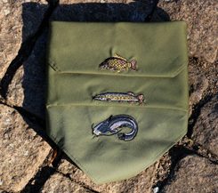 Handkerchiefs with fishing motifs 3 x