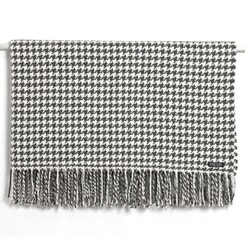 Houndstooth Double Twill, merino wool blanket