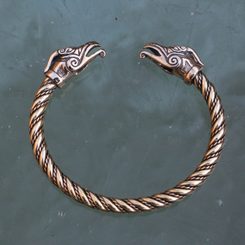 CELTIC DRAGON, brass bracelet
