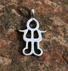 HISTORICAL PENDANT IV, bronze age, silver