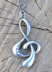 TREBLE CLEF, necklace, bijoux