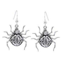 Spider Silver Earrings