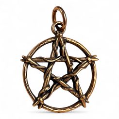 PENTAGRAM pendant, bronze