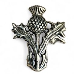 SCOTTISH THISTLE - Alba, silver pendant
