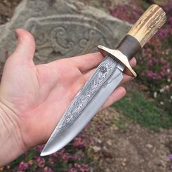 Silberanhänger mit Moldavit, Farn Ag 925