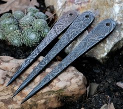 VENGEANCE etched throwing Knife - Set of 3