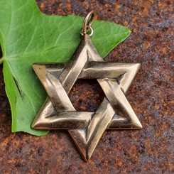David's Star, Amulet, bronze