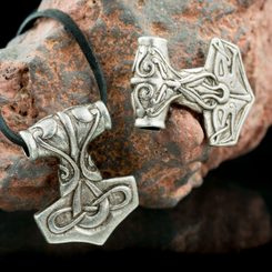 TÓR, Thors Hammer, pendant, zinc, antique silver