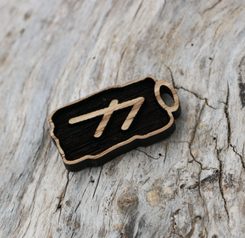 ALGIZ, silver rune