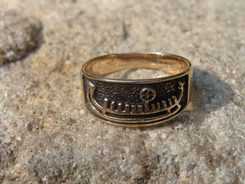 VIKING SHIP, bronze ring