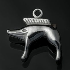 CELTIC BOAR, Neuvy-en-Sullias, silver pendant
