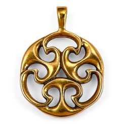 KELTISCHER TALISMAN DES LEBENS, Nachbildung eines Fundes vermutlich aus Gallien, Bronze