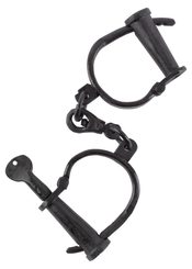 Forged medieval handcuffs