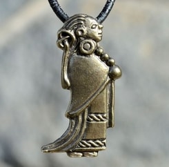 Valkyrie, pendentif viking, étain