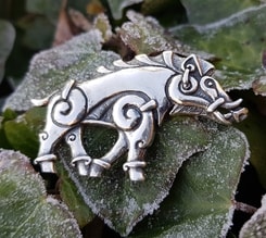 COLLACH - Celtic Boar pendant, silver, 10g