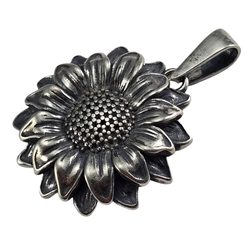 Sunflower, pendant, silver 925/1000, 15g