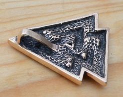 VALKNUT, viking pendant, bronze