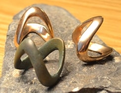 Bague Celtique en bronze, La Tène, tribus Boïens, réplique exacte