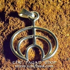 CELTIC LUNE, silver replica of a Iron Age pendant, Ag 925