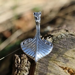 DRAKKAR, viking pendant, silver