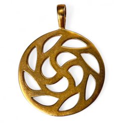 SUN SYMBOL, bronze pendant