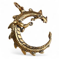 UROBOROS, pendant Dragon, bronze