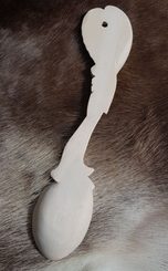 BETULA, carved birch spoon