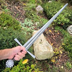 CARL, épée à une main, XIVe siècle, Full Tang, type XIV selon Oakeshott