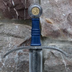 DOMO ET PATRIA etched single-handed Medieval Sword FULL TANG
