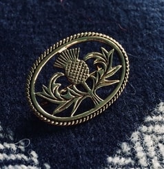 JAMIE, scottish thistle brooch