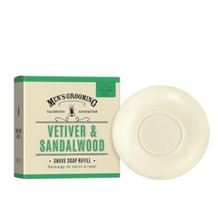Scottish Fine Soaps Rasierseife für Männer in einer Schachtel - Vetiver und Sandelholz, 100g