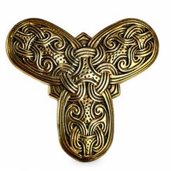 VIKING TREFOIL Bronze Brooch