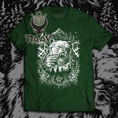 Bear, t-shirt hommes, vert