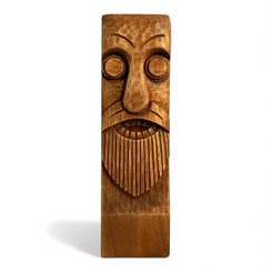 ODIN, carved wooden statue