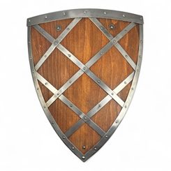 WOODEN GOTHIC SHIELD - battle ready