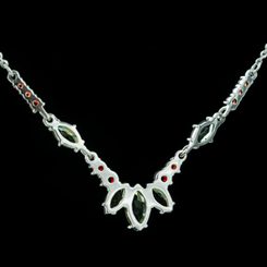 ORBITUS, raw moldavite pendant, sterling silver