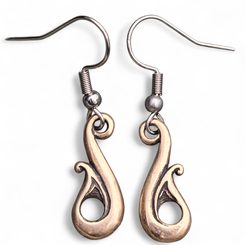 Boucles d'oreilles Selkie, bronze