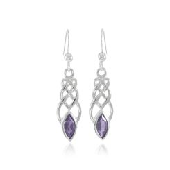 CELTIC KNOT, silver earrings, Ag 925