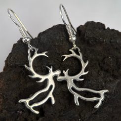 BEAIVI and MANO, Sun and Moon, Sami Earrings, silver 925