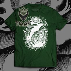 Sami shaman, men's t-shirt, green