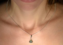 KIRA, silver pendant, Garnet